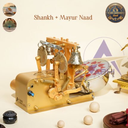 Shankh and Mayur Naad Mini electric arti machine adi yogi