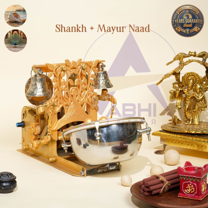 Shankh Naad & Mayur Naad Mini electric arti machine adi yogi