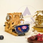 Kalakari Hanuman Gada with Shankh and Mayurnaad