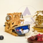 Kalakari Krishna Kamdhenu With Shankh and Mayurnaad