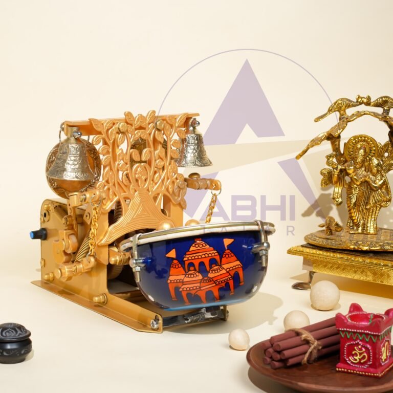 Kalakari Ayodhya Ram with Shankh and Mayur-naad